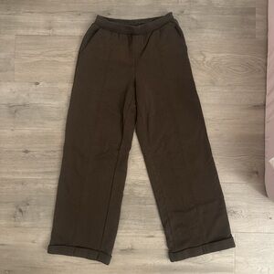 ALO Yoga Brown Wide-Leg Pants
